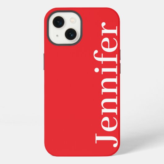 Personalisierter Individuelle Name Einfach elegant iPhone Hülle (Rückseite)