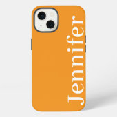 Personalisierter Individuelle Name Einfaches Elega iPhone Hülle (Rückseite)