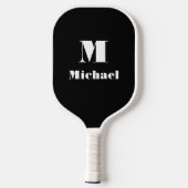 Personalisierter Individuelle Name, erste Solid Co Pickleball Schläger (Rückseite)