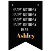 Personalisierter Individuelle Name Foto Stilvoll m Wimpelkette (Erste Fahne)