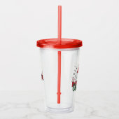 Personalisierter Individuelle Name Frohe Weihnacht Acryltrinkbecher (Rechts)