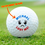 Personalisierter Individuelle Name Funny Love Golf Golfball<br><div class="desc">Personalisierter Individuelle Name Funny Lost Golf Balls,  fügen Sie einfach den Namen,  den Sie wollen. Ein nettes Geschenk für einen Golfliebhaber.</div>