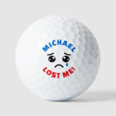 Personalisierter Individuelle Name Funny Love Golf Golfball (Vorderseite)