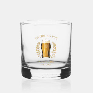 Personalisierter Individuelle Name für das Logo "B Whiskyglas