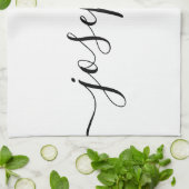 Personalisierter Individuelle Name Geschirrtuch (Gefaltet)