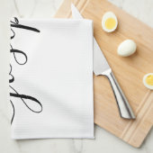 Personalisierter Individuelle Name Geschirrtuch (Viertel Falte)