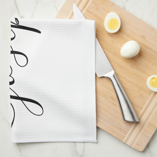 Personalisierter Individuelle Name Geschirrtuch (Viertel Falte)