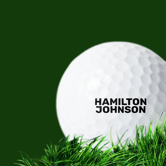 Personalisierter Individuelle Name Golfball