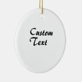 Personalisierter individuelle Name Keramik Ornament (Rechts)