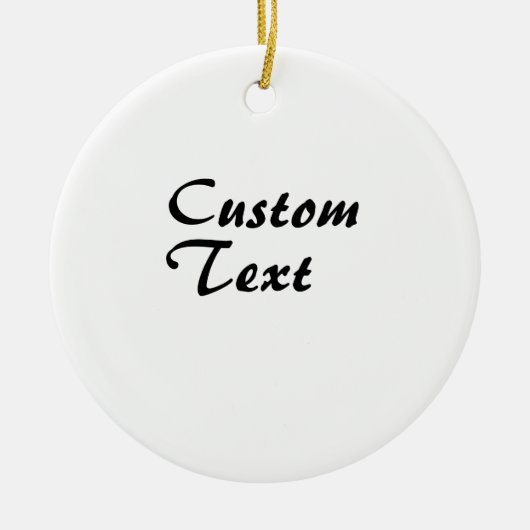 Personalisierter individuelle Name Keramik Ornament (Vorne)