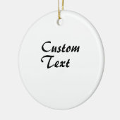 Personalisierter individuelle Name Keramik Ornament (Links)