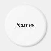Personalisierter individuelle Name Magnet (Vorne)
