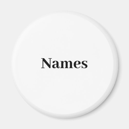 Personalisierter individuelle Name Magnet (Vorne)