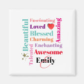 Personalisierter individuelle Name Magnet (Vorne)