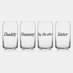 Personalisierter Individuelle Name Minimal Monogra Dosenglas