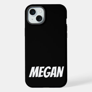 Personalisierter Individuelle Name Minimale iPhone 15 Plus Hülle