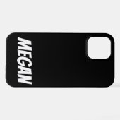 Personalisierter Individuelle Name Minimale iPhone Hülle (Rückseite (Horizontal))