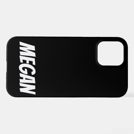 Personalisierter Individuelle Name Minimale iPhone Hülle (Rückseite (Horizontal))