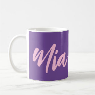Personalisierter Individuelle Name Minimale Monogr Kaffeetasse