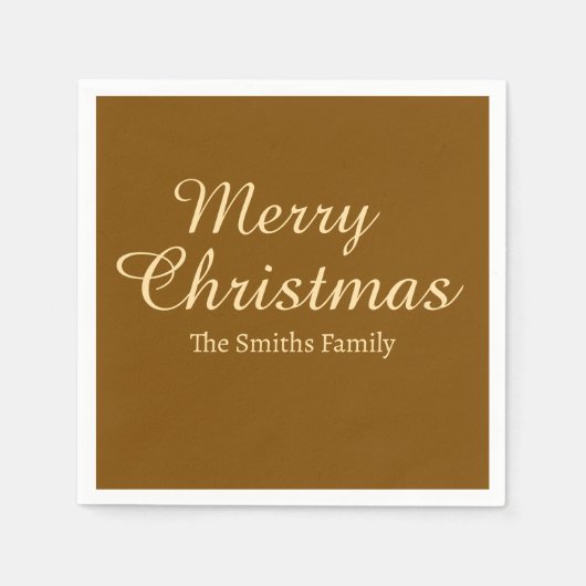 Personalisierter Individuelle Name Moderne frohe W Serviette (Vorderseite)