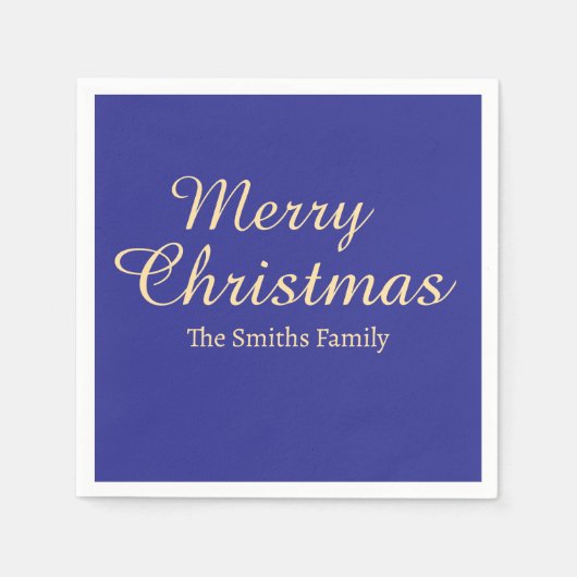 Personalisierter Individuelle Name Moderne frohe W Serviette (Vorderseite)