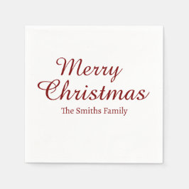 Personalisierter Individuelle Name Moderne frohe W Serviette