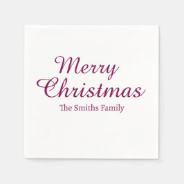 Personalisierter Individuelle Name Moderne frohe W Serviette