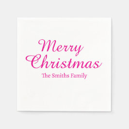 Personalisierter Individuelle Name Moderne frohe W Serviette