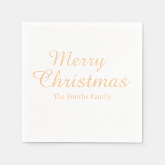 Personalisierter Individuelle Name Moderne frohe W Serviette (Vorderseite)