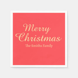 Personalisierter Individuelle Name Moderne frohe W Serviette