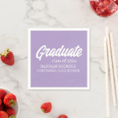 Personalisierter Individuelle Name Moderner Abschl Serviette (Beispiel)