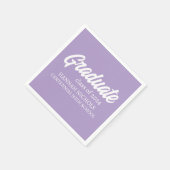 Personalisierter Individuelle Name Moderner Abschl Serviette (Ecke)