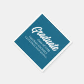 Personalisierter Individuelle Name Moderner einfac Serviette (Ecke)