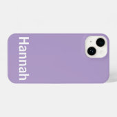 Personalisierter Individuelle Name Moderner Minima iPhone Hülle (Rückseite (Horizontal))