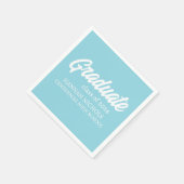 Personalisierter Individuelle Name Modernes Gradua Serviette (Ecke)