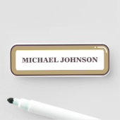 Personalisierter Individuelle Name Namensschild (Beispiel)