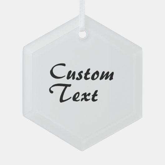 Personalisierter individuelle Name Ornament Aus Glas (Vorderseite)