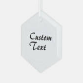 Personalisierter individuelle Name Ornament Aus Glas (Vorderseite Links)