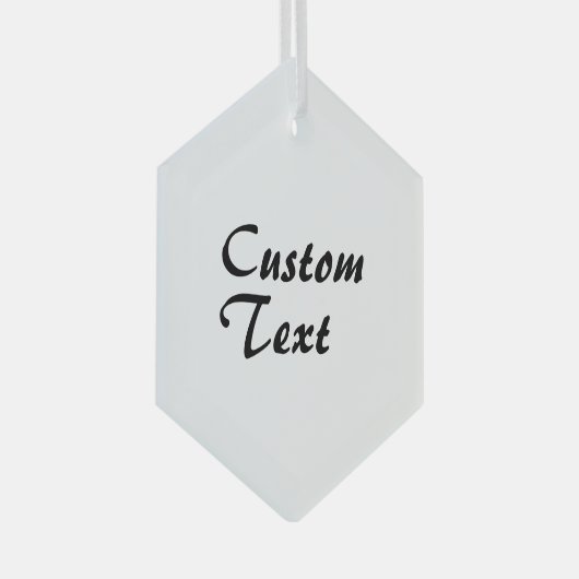 Personalisierter individuelle Name Ornament Aus Glas (Vorderseite Rechts)