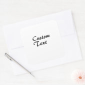 Personalisierter individuelle Name Quadratischer Aufkleber (Umschlag)