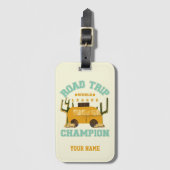 Personalisierter Individuelle Name Road Trip Gepäc Gepäckanhänger (Vorderseite Vertikal)