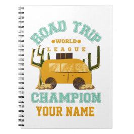Personalisierter Individuelle Name Road Trip Noteb Notizblock