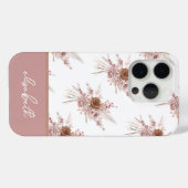 Personalisierter Individuelle Name Rosa Blüte Case-Mate iPhone Hülle (Rückseite (Horizontal))