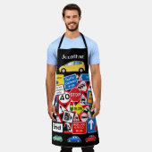 Personalisierter Individuelle Name Schürze (Getragen)