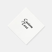 Personalisierter individuelle Name Serviette (Ecke)
