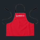 Personalisierter Individuelle Name Solid Color Red Schürze<br><div class="desc">Personalisierter Individuelle Name Solid Color Red. Der Schriftart kann durch Klicken auf die Schaltfläche "Design bearbeiten" geändert werden.</div>