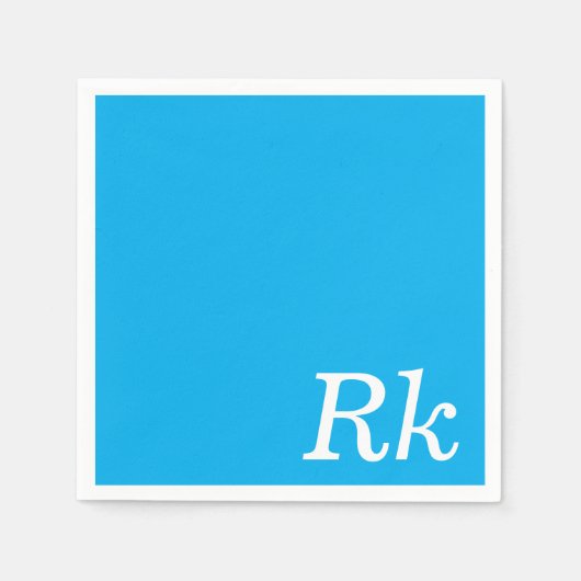 Personalisierter Individuelle Name Stilvoll modern Serviette (Vorderseite)