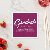 Personalisierter Individuelle Name Stilvoll Modern Serviette (Beispiel)