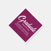 Personalisierter Individuelle Name Stilvoll Modern Serviette (Ecke)