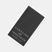 Personalisierter Individuelle Name Stilvolle moder Serviette (Ecke)